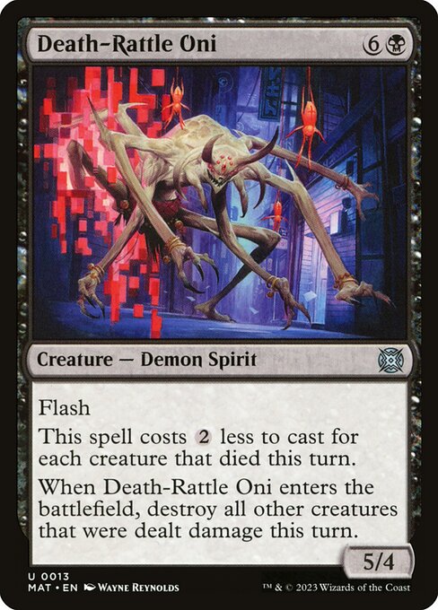 Death-Rattle Oni - March of the Machine: The Aftermath Uncommon Card