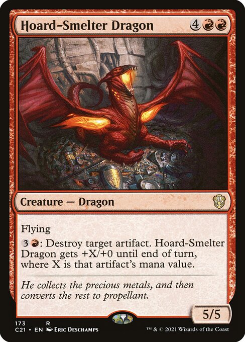 Hoard-Smelter Dragon - Commander 2021 Rare Card