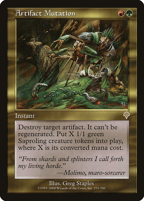Artifact Mutation - Invasion Rare Card
