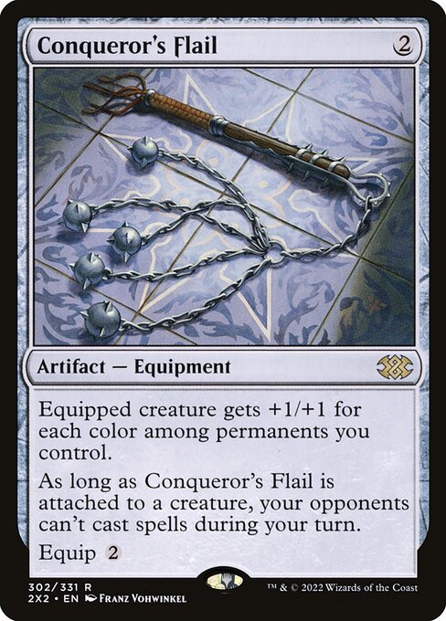 Conqueror's Flail - Double Masters 2022 Rare Card