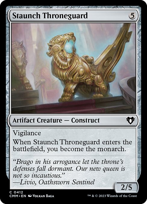 Staunch Throneguard - Commander Masters Common Card