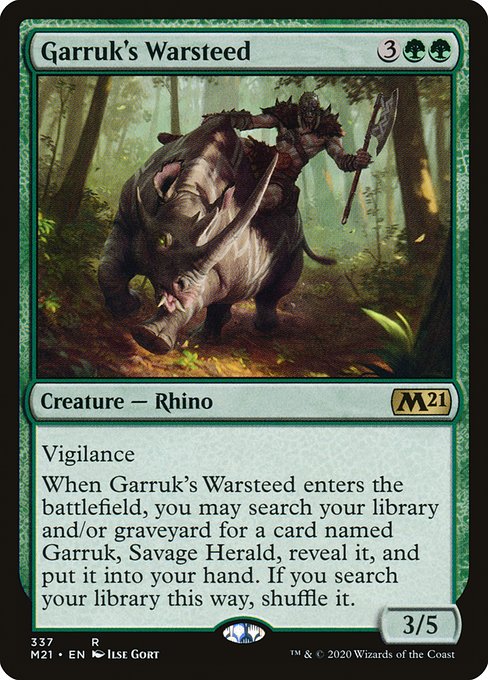 Garruk's Warsteed - Core Set 2021 Rare Card