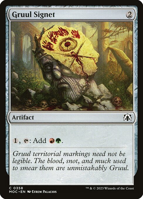 Gruul Signet - March of the Machine Commander Common Card