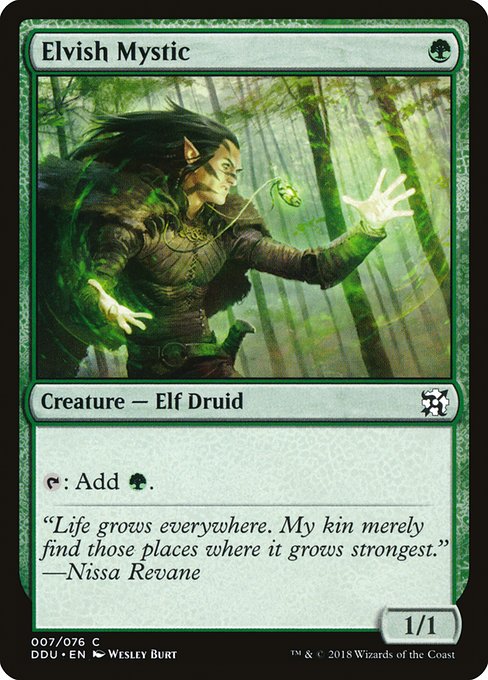 Elvish Mystic - Duel Decks: Elves vs. Inventors Common Card