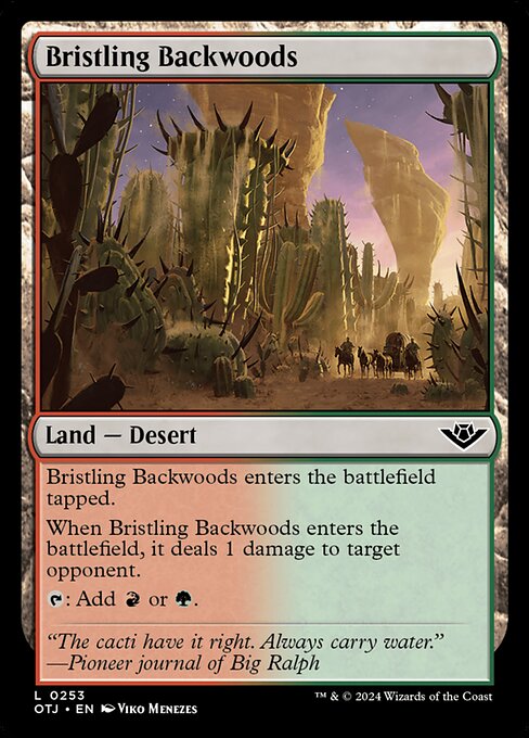 Bristling Backwoods - Outlaws of Thunder Junction Common Card