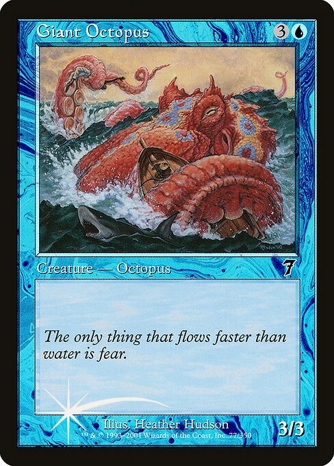 Giant Octopus - Seventh Edition Common Card
