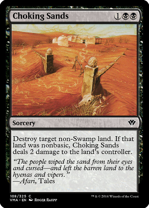 Choking Sands - Vintage Masters Common Card