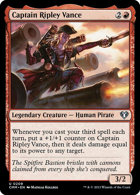 Captain Ripley Vance - Commander Masters Uncommon Card