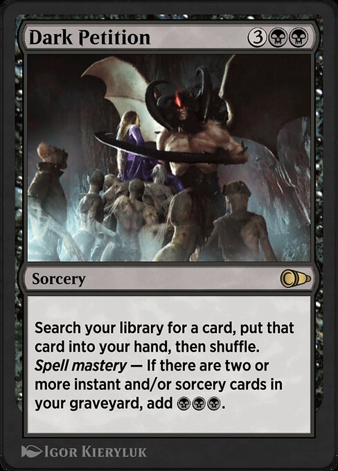 Dark Petition - Pioneer Masters Rare Card
