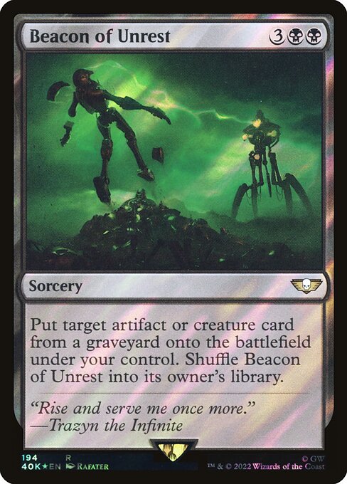 Beacon of Unrest - Warhammer 40,000 Commander Rare Card