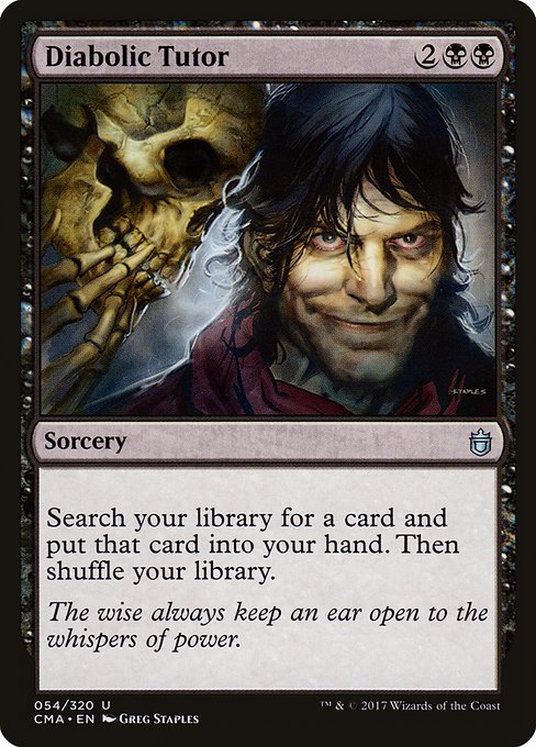 Diabolic Tutor - Commander Anthology Uncommon Card