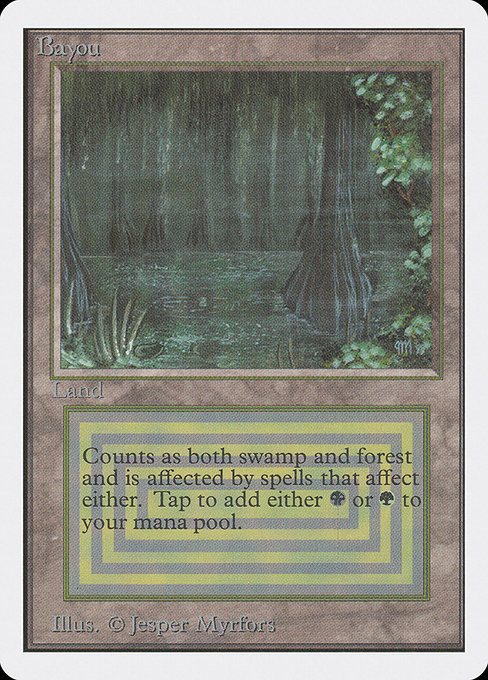 Bayou - Unlimited Edition Rare Card
