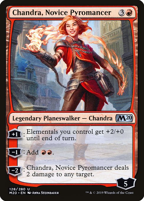 Chandra, Novice Pyromancer - Core Set 2020 Uncommon Card