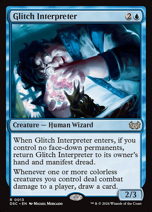 Glitch Interpreter - Duskmourn: House of Horror Commander Rare Card