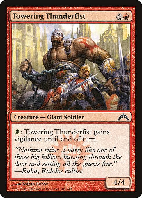 Towering Thunderfist - Gatecrash Common Card