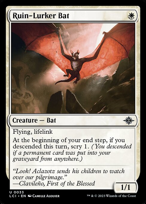 Ruin-Lurker Bat - The Lost Caverns of Ixalan Uncommon Card