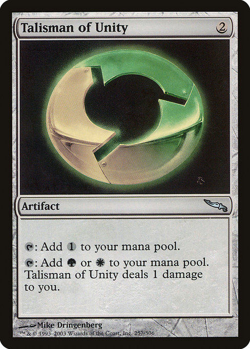Talisman of Unity - Mirrodin Uncommon Card
