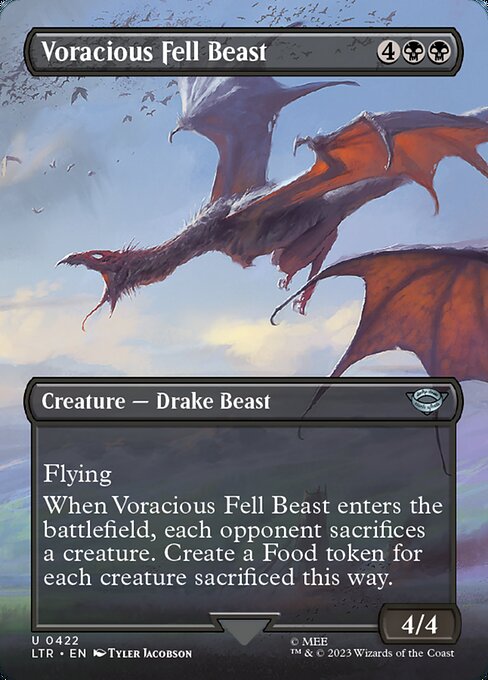 Voracious Fell Beast - The Lord of the Rings: Tales of Middle-earth Uncommon Card