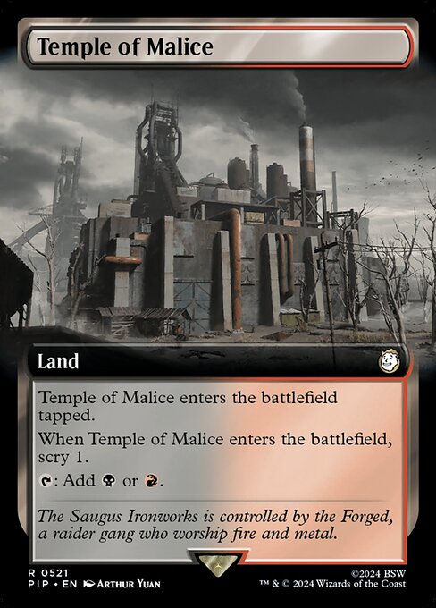 Temple of Malice - Fallout Rare Card