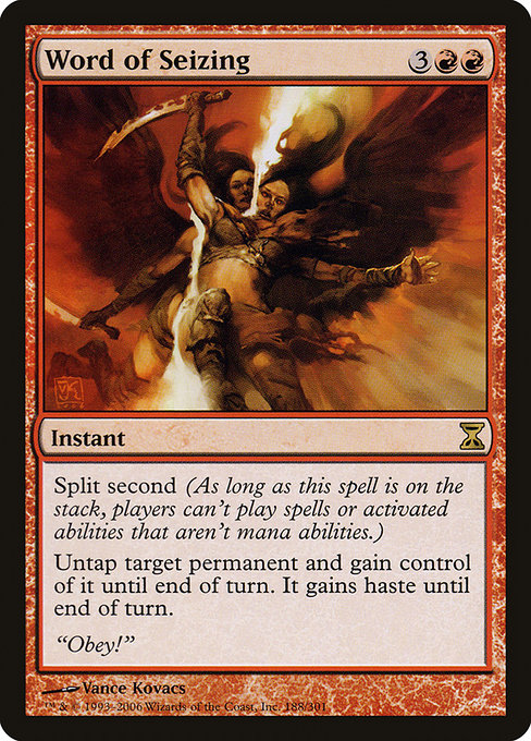 Word of Seizing - Time Spiral Rare Card