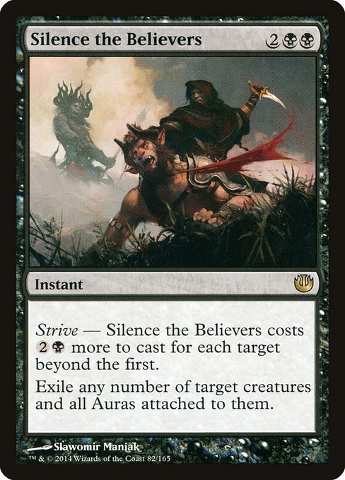 Silence the Believers - Journey into Nyx Rare Card