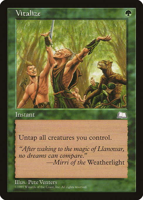 Vitalize - Weatherlight Common Card