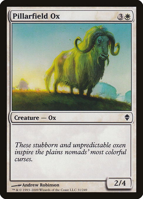 Pillarfield Ox - Zendikar Common Card