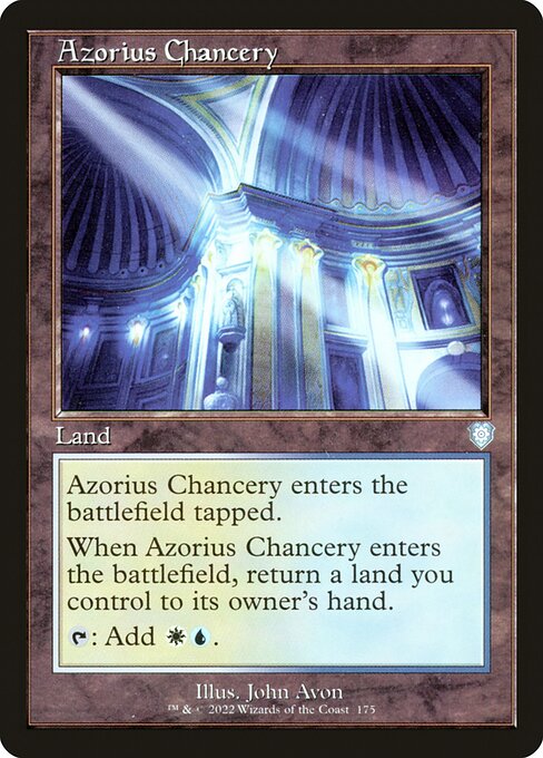 Azorius Chancery - The Brothers' War Commander Uncommon Card