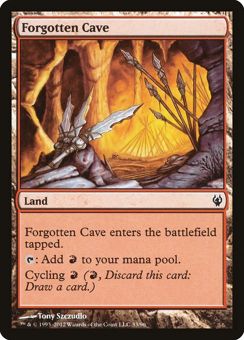 Forgotten Cave - Duel Decks: Izzet vs. Golgari Common Card