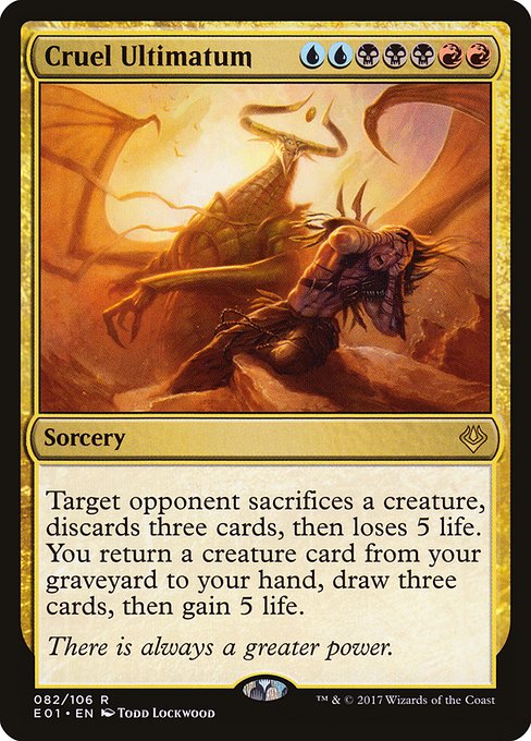 Cruel Ultimatum - Archenemy: Nicol Bolas Rare Card