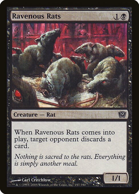Ravenous Rats - Ninth Edition Common Card