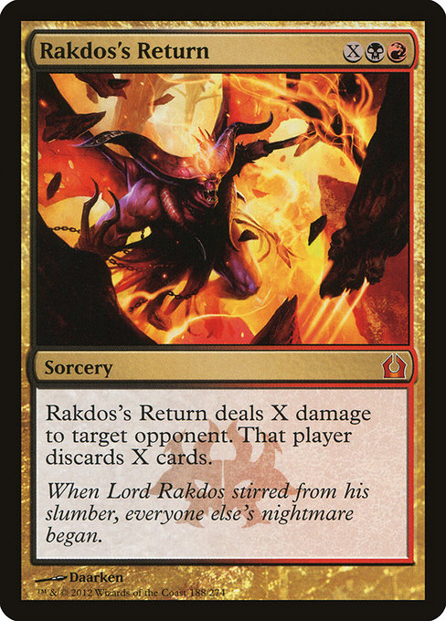 Rakdos's Return - Return to Ravnica Mythic Card