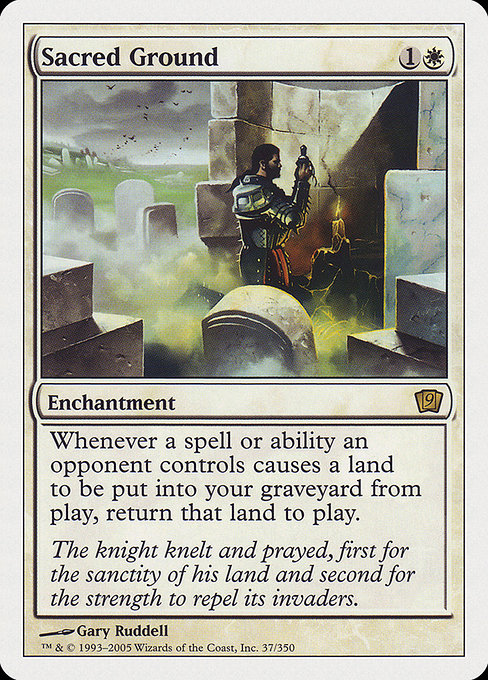 Sacred Ground - Ninth Edition Rare Card