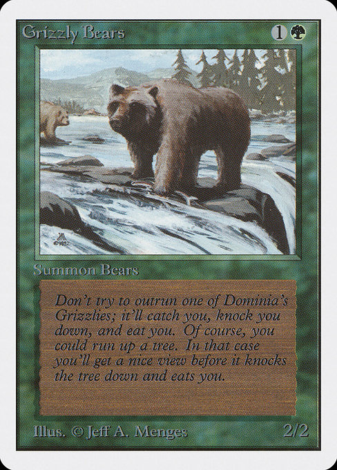 Grizzly Bears - Unlimited Edition Common Card