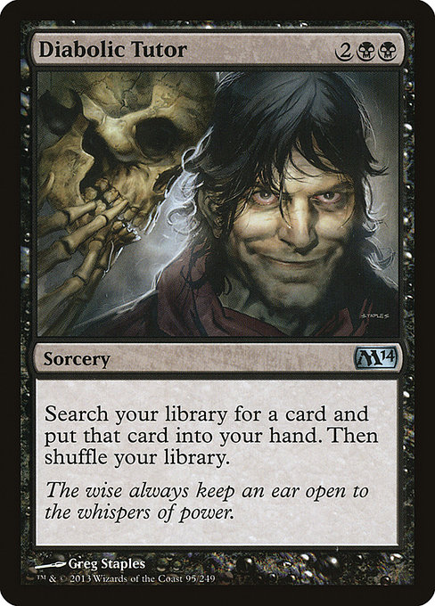 Diabolic Tutor - Magic 2014 Uncommon Card