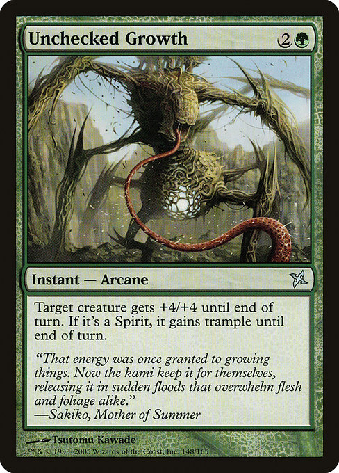 Unchecked Growth - Betrayers of Kamigawa Uncommon Card