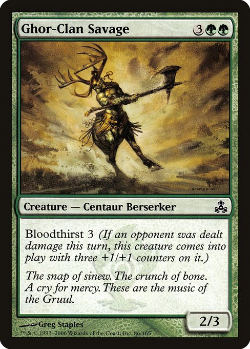 Ghor-Clan Savage - Guildpact Common Card