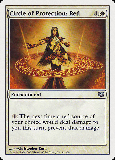Circle of Protection: Red - Ninth Edition Uncommon Card