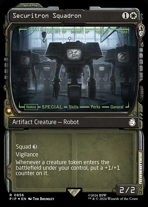 Securitron Squadron - Fallout Rare Card
