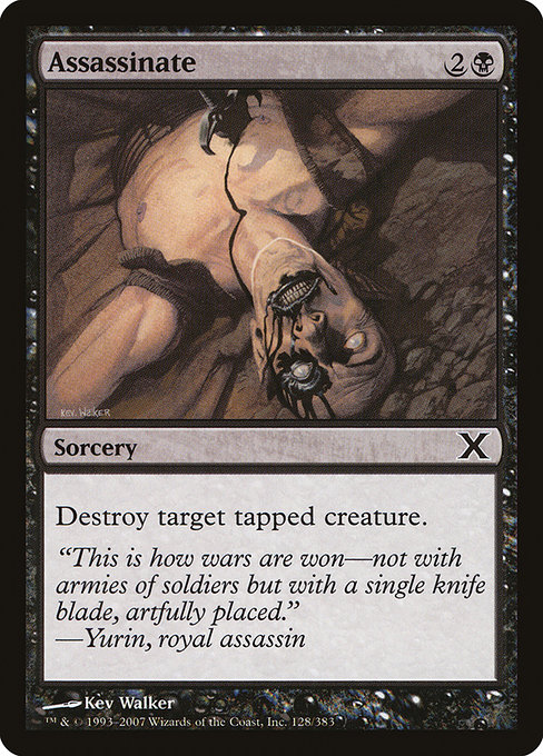 Assassinate - Tenth Edition Common Card