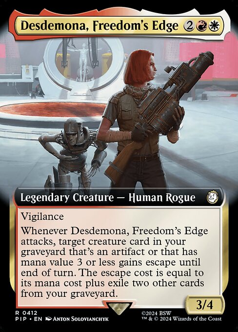 Desdemona, Freedom's Edge - Fallout Rare Card
