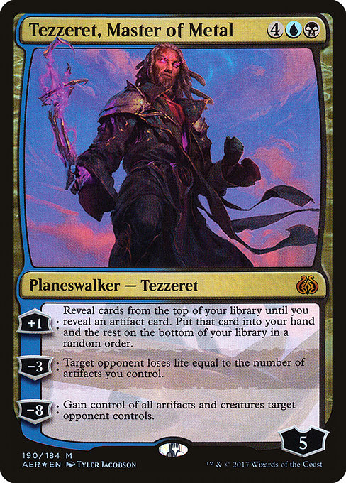 Tezzeret, Master of Metal - Aether Revolt Mythic Card