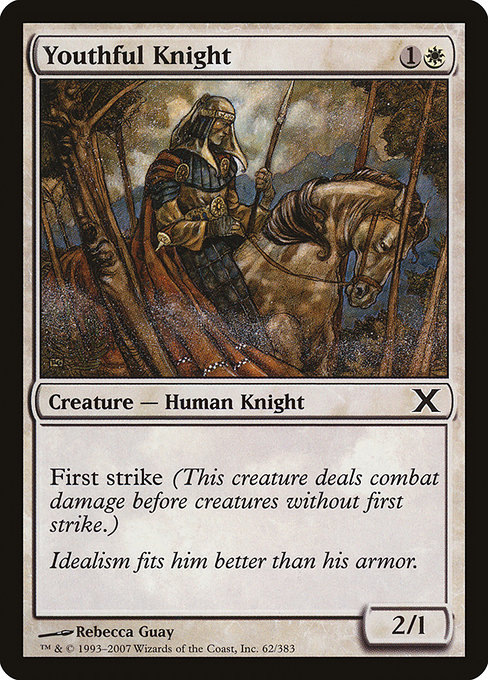 Youthful Knight - Tenth Edition Common Card