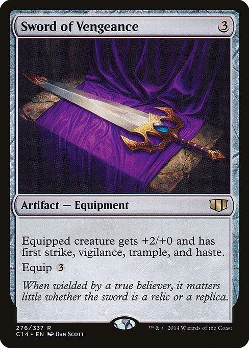 Sword of Vengeance - Commander 2014 Rare Card