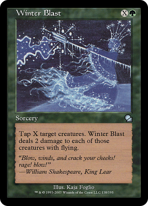 Winter Blast - Masters Edition Uncommon Card