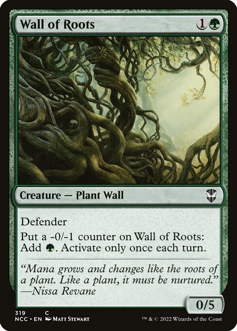 Wall of Roots - New Capenna Commander Common Card