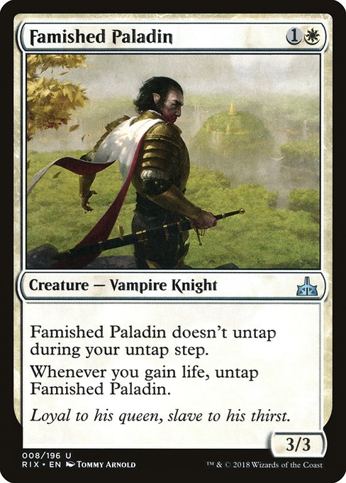 Famished Paladin - Rivals of Ixalan Uncommon Card