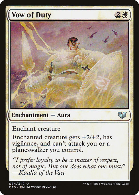 Vow of Duty - Commander 2015 Uncommon Card