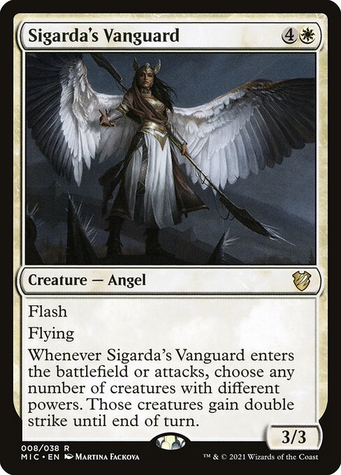 Sigarda's Vanguard - Midnight Hunt Commander Rare Card