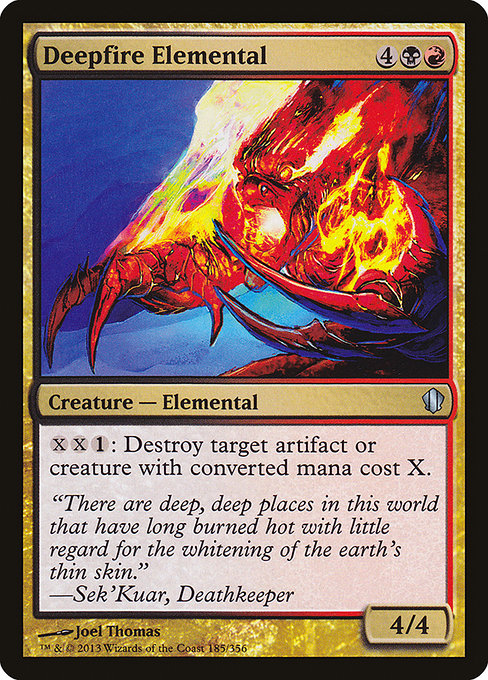 Deepfire Elemental - Commander 2013 Uncommon Card